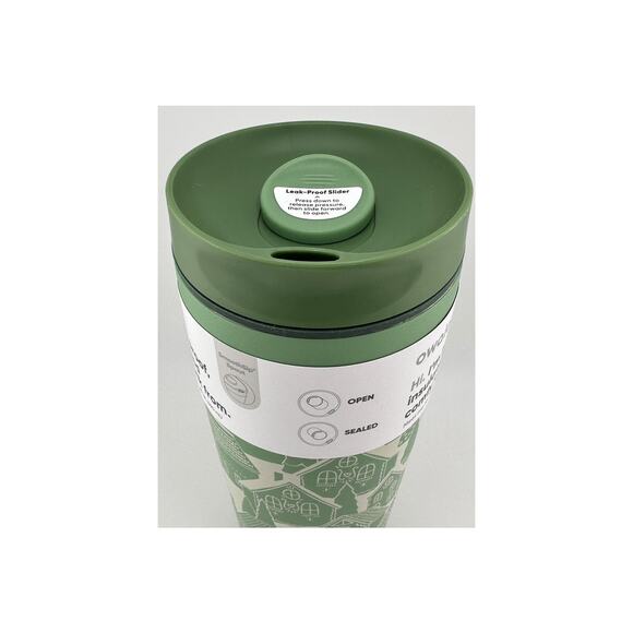 Owala 20 oz. Stainless Steel SmoothSip Slider Coffee Tumbler - NORTH POLE - Picture 5 of 6